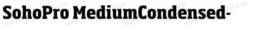 SohoPro MediumCondensed字体转换